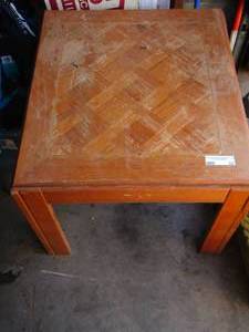 lot 22 image: small wooden side table 192326