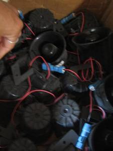 lot 35 image: Box of truck speakers qty 10 plus