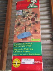 lot 48 image: Charlie brown 2 ft. Christmas tree in original box
