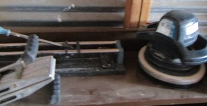 lot 92 image: tile cutter- Carry Clamp, Tragkul   MVP 10 buffer polisher