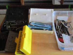 lot 111 image: drill bits and Allen wrenches