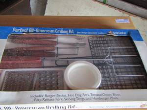 lot 116 image: All American grilling kit new