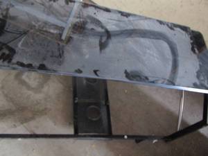 lot 130 image: glass tv stand
