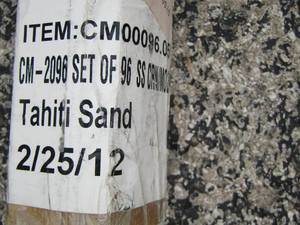 lot 143 image: Swan CM00096.51 Tahiti sand tubes of CORNER MOLDING  qty 3