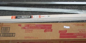lot 145 image: Door & window trim, metal corner trim, drawer brackets