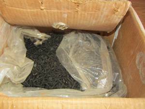 lot 154 image: pvc piping and box of small screws