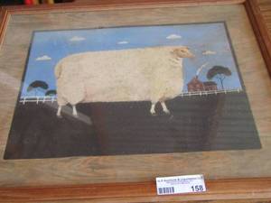 lot 158 image: wall art qty 2 size unknown