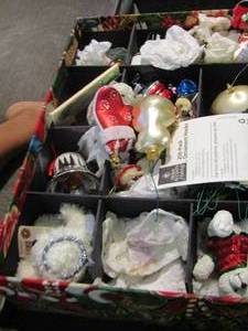 lot 172 image: Christmas box of various ornaments