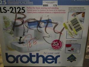 lot 179 image: BROTHER LS 2125 SEWING MACHINE  has 25 stitch functions