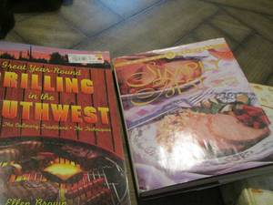 lot 209 image: book lot includes garden tonics, savannah country cookbooks, grilling and more