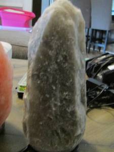 lot 222 image: grey salt lamp 9 12 in tall