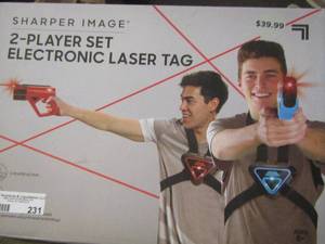lot 231 image: Sharper IMAGE  2 player set laser tag