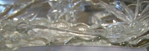 lot 181 image: 4 Star David crystal gravy boats,  Star David divided tray