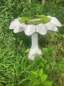 lot 236 image: Concrete birdbath -  28 tall
