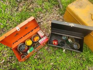 lot 232 image: Selection of 2 metal toolboxes with contents