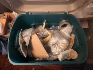 lot 199 image: Selection of 2 bins full of various hardware