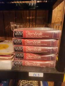 lot 163 image: Selection of Stemtrak acrylic stemware racks