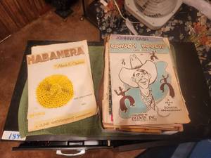 lot 162 image: Selection of vintage sheet music