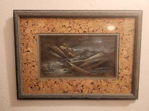 lot 132 image: Framed and matted wall art - 12 x 16