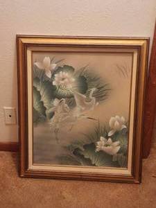 lot 130 image: Framed artwork - 26 x 30