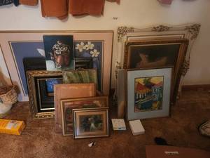lot 108 image: Selection of framed artwork