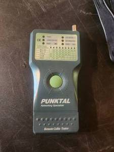 lot 87 image: Punktal networking remote cable tester with case