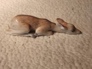 lot 4 image: Baby fawn figurine - made in the USSR