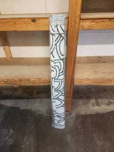 lot 76 image: Black and white indoor & outdoor plastic mats-rugs - 48 x 68 - bid x 10
