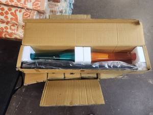 lot 98 image: Selection of 6 boxes of 2 multicolor outdoor candle holders