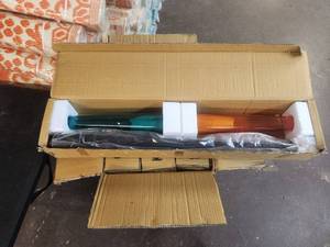 lot 111 image: Selection of 6 boxes of 2 multicolor outdoor candle holders