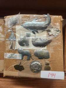 lot 144 image: Generous selection of metal pendants and charms for jewelry and craft making