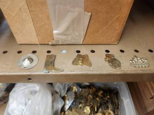 lot 177 image: Generous selection of metal pendants and charms for jewelry and craft making