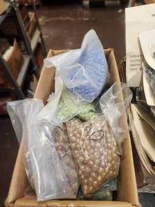 lot 258 image: Generous selection of glass beads for jewelry and craft making