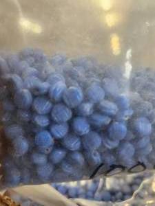 lot 261 image: Generous selection of glass beads for jewelry and craft making