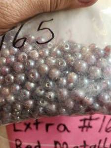 lot 262 image: Generous selection of glass beads for jewelry and craft making
