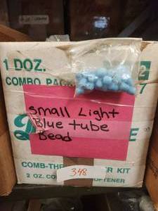 lot 348 image: Generous selection of glass beads for jewelry and craft making