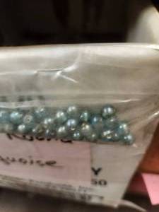 lot 366 image: Generous selection of glass beads for jewelry and craft making
