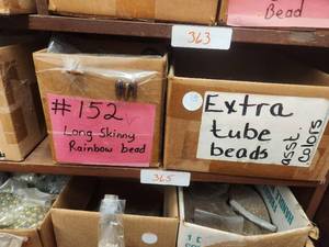 lot 365 image: Generous selection of glass beads for jewelry and craft making