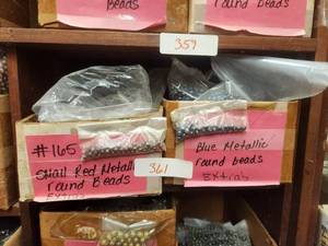 lot 361 image: Generous selection of glass beads for jewelry and craft making