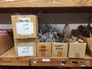 lot 283 image: Selection of metal pieces for crafts