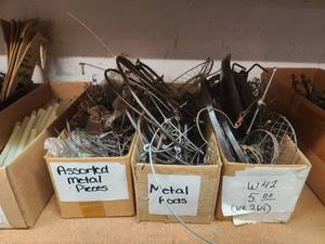 lot 287 image: Selection of metal pieces for making crafts