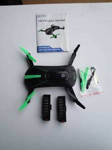 lot 10 image: Contixo F-8 Pocket Drone With Control Manual, Rechargeable Batteries And Extra Blades