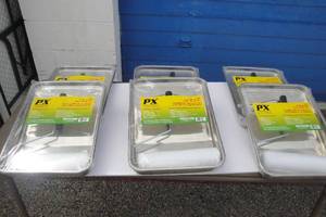lot 53 image: 6-New PX Professional Quality, 4-Piece Pro Paint Roller Kits, Note 6X Money