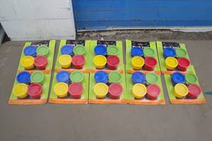 lot 68 image: 10-Lot Of 4-Paint Pots Of Finger Paint