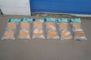 lot 71 image: Lot Of 6-Packs Of 4 Plastic Coaster With Cork Centers
