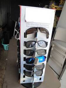 lot 98 image: Lot 20 Mixed Pairs Of NYS Collection Sport Sunglasses On 3-Sided Cardboard Turn Display With Mirror, Mixed Colors And Styles