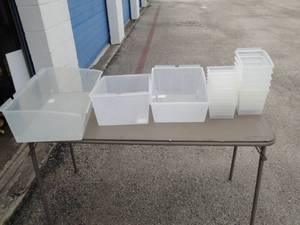 lot 102 image: Pro Bin Kit, Clear Plastic Bins