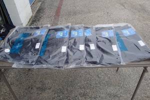 lot 126 image: Lot Of 6-Pair Of NEIL ALLYN Black Slacks, New In Bags, Size 42, Style 3037P-R-01