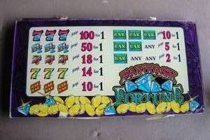 lot 234 image: Lot- 4-Pieces Of Slot Machine Glass, About 15 x 8