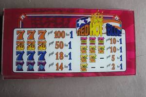 lot 240 image: Lot- 8-Pieces Of Slot Machine Glass, About 15 x 8